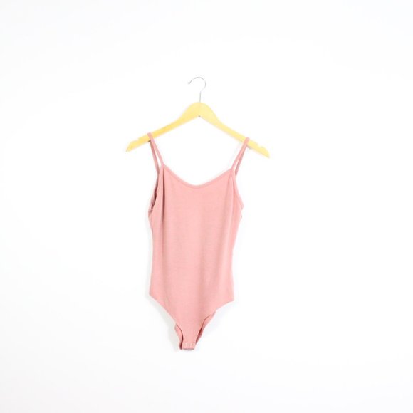 Urban Heritage Pink Spaghetti Strap Bodysuit - Picture 6 of 6
